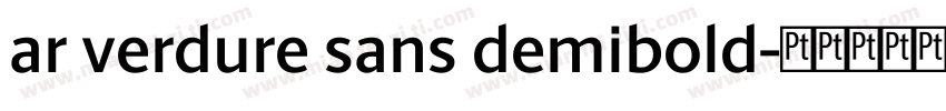 ar verdure sans demibold字体转换